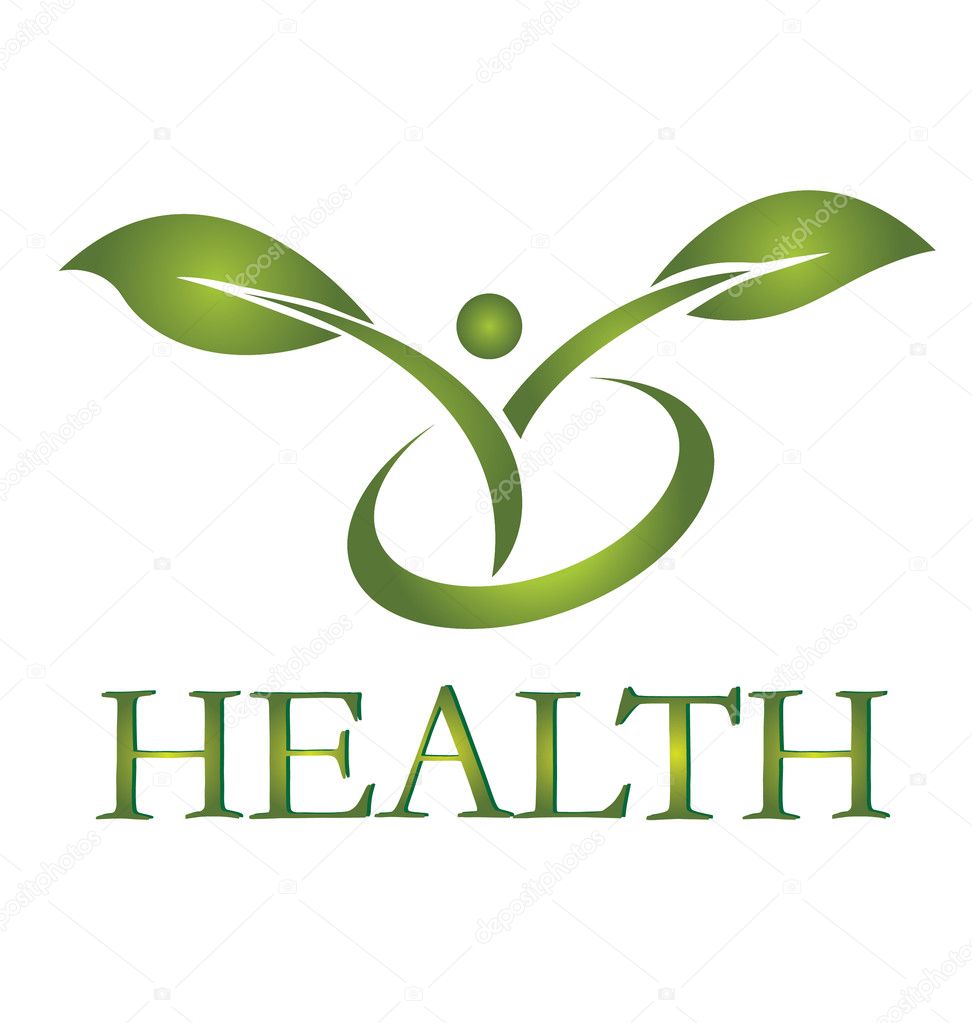 egészségügyi funkcionális élelmiszer logó szívvel