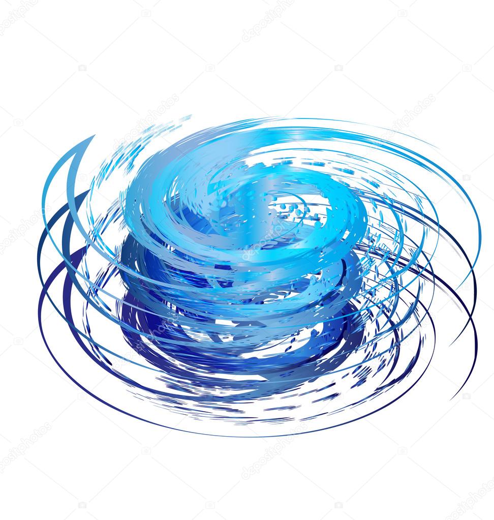 Blue Hurricane icon logo vector eps10