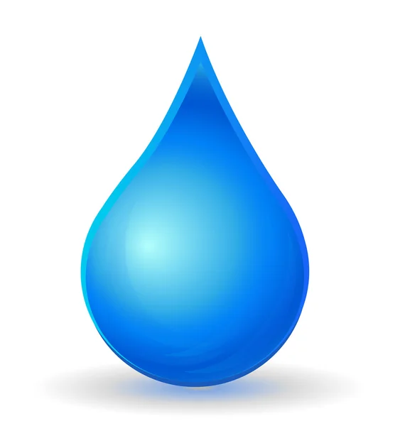 Gota de agua vector aislado — Vector de stock