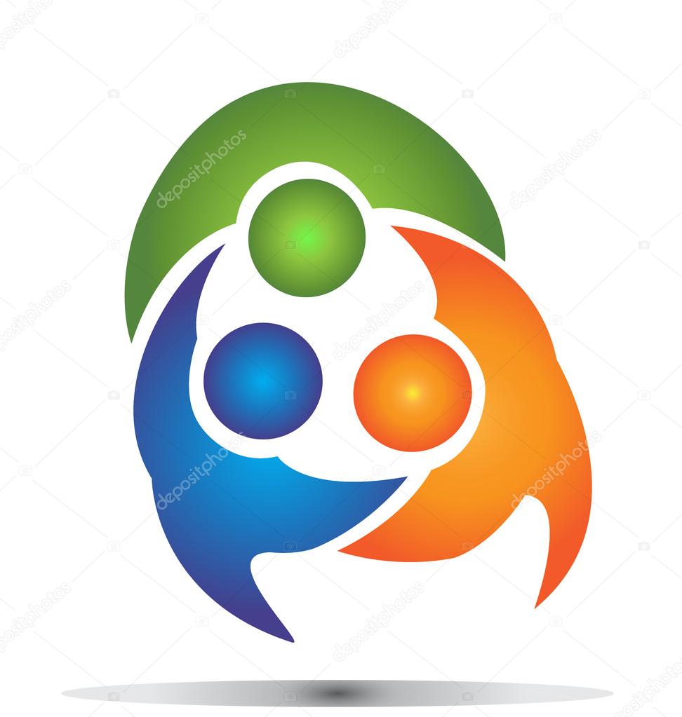 Teamwork group business logo