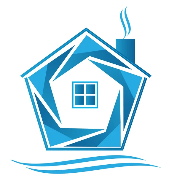 Huis pictogram logo vector — Stockvector