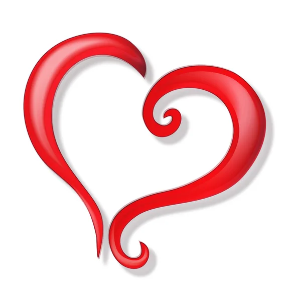 Καρδιά αγάπης λογότυπο φορέα — Διανυσματικό Αρχείο