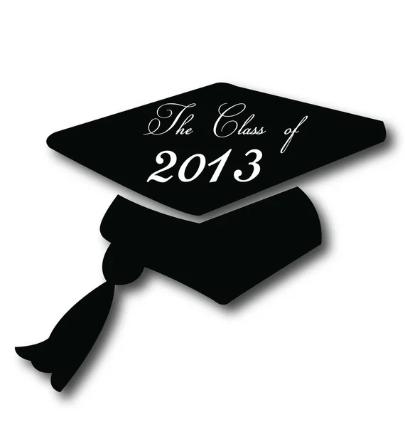 Sombrero de graduación 2013 — Vector de stock