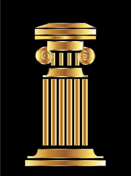Конструкция вектора золотой колонны — стоковый вектор