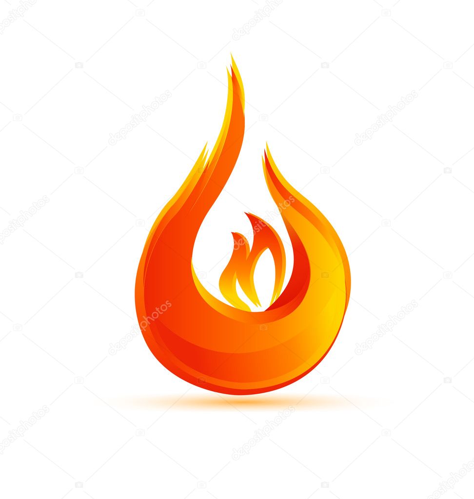 Fire flames logo