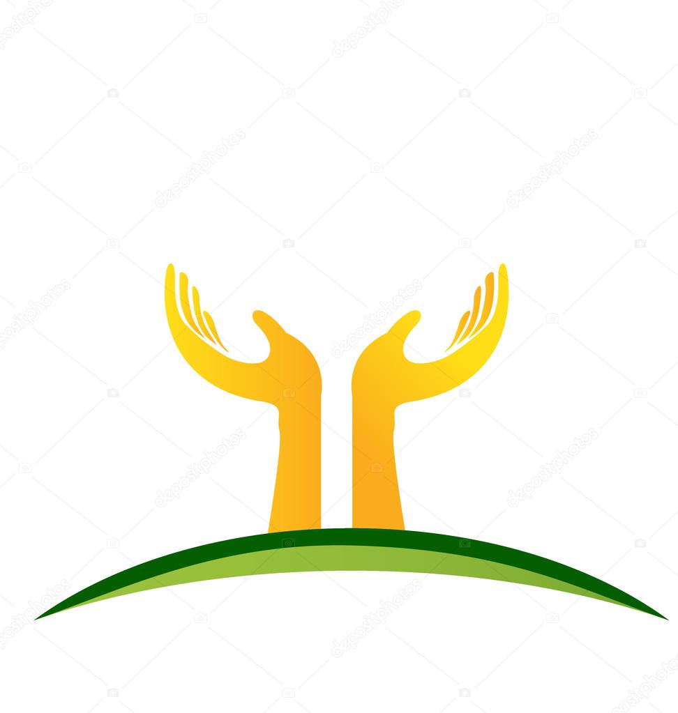 Hands logo vector eps10