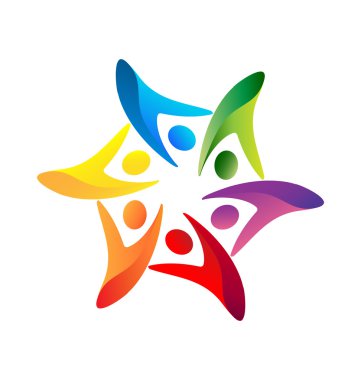 ekip çalışması Türkiye logosu vektörel