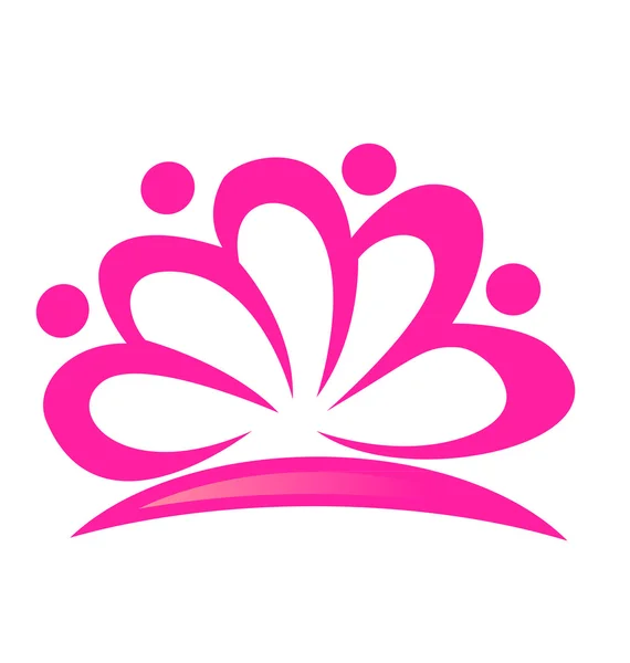 Lotus flor logotipo vetor —  Vetores de Stock