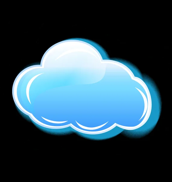 Chmura ikona aplikacji tło wektor — Wektor stockowy