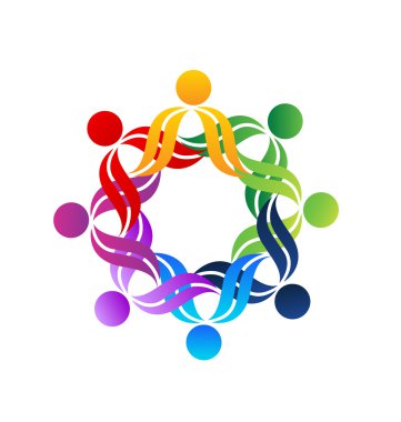 bir kucaklama logo çalışması