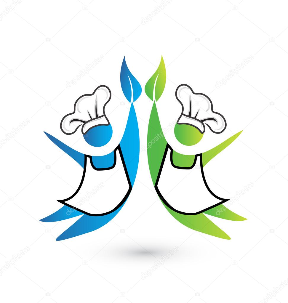 Cookers teamwork logo vector
