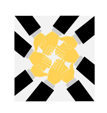 elinde bir alkış logo vektör