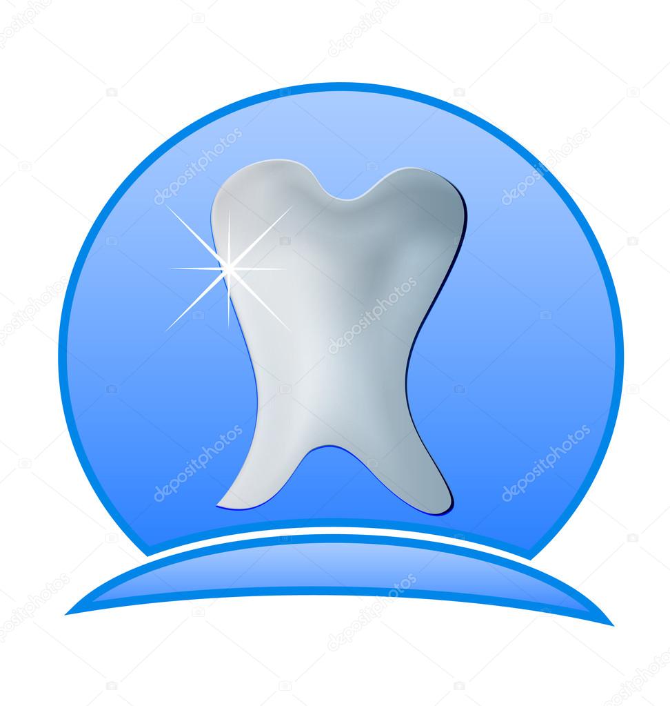 Dentist logo illustration -Tooth dental icon