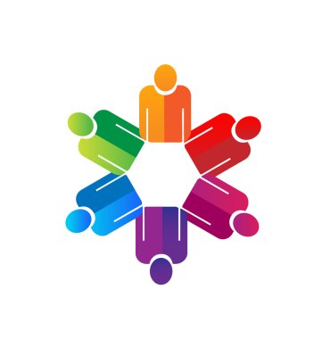 ekip çalışması ellerimi insanlar logo vektör