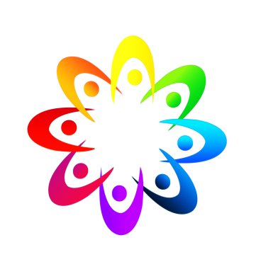 ekip çalışması eller logo vektör holding