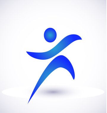 Fitness şekil logo vektör