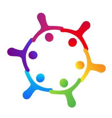 ekip çalışması eller logo alarak