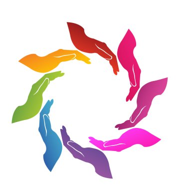 eller hayırsever logo vektör
