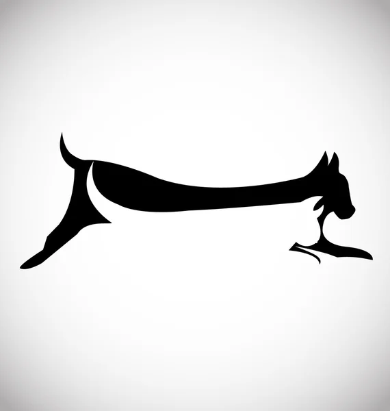 Katt och hund logotypen vektor — Stock vektor