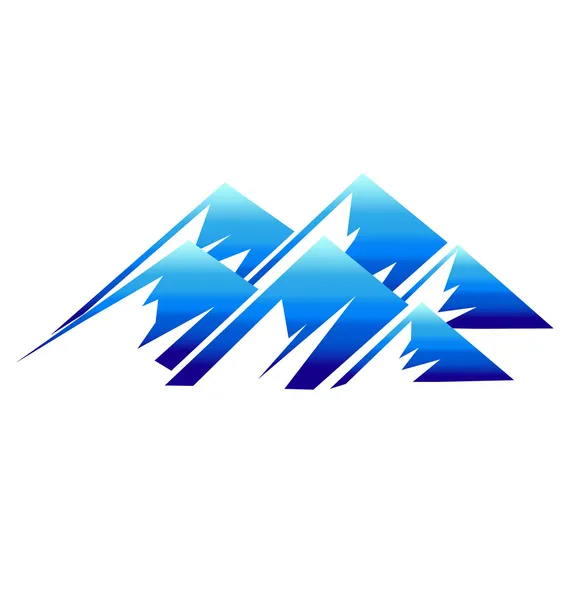 Mountains icon vector — Stock Vector