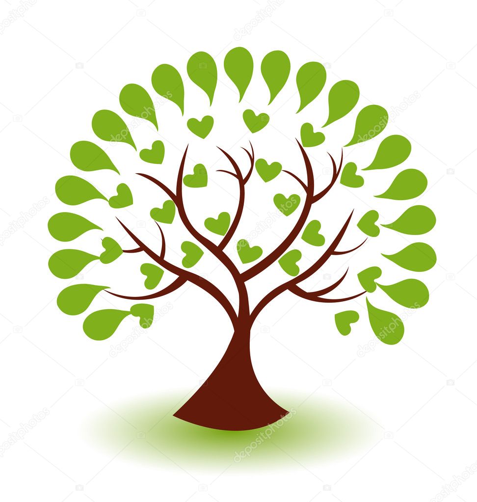 Vector of abstract tree logo