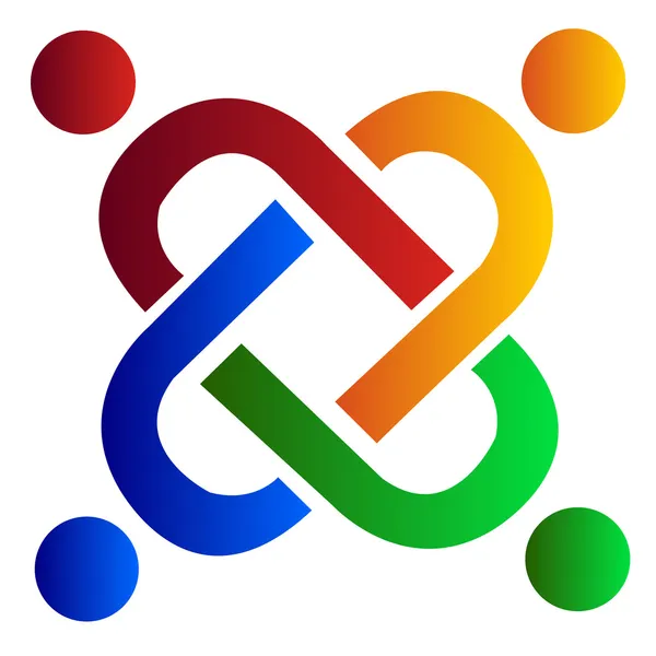 Teamwork-Logo — Stockvektor