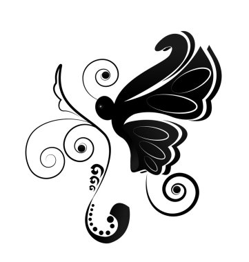 Kelebek logo vektör