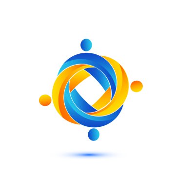 logo çalışması insanlarla