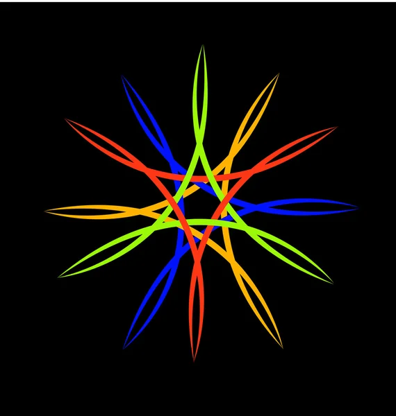 Soyut renkli logo vektör sanat — Stok Vektör
