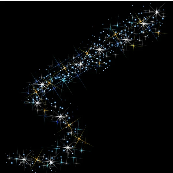 Вектор ночных созвездий звёзд — стоковый вектор