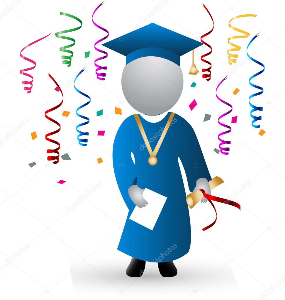 Graduation logo vector
