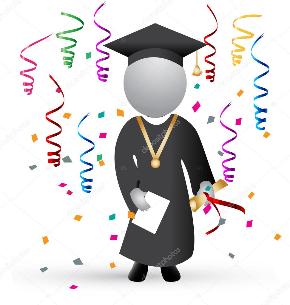 Graduation logo vector