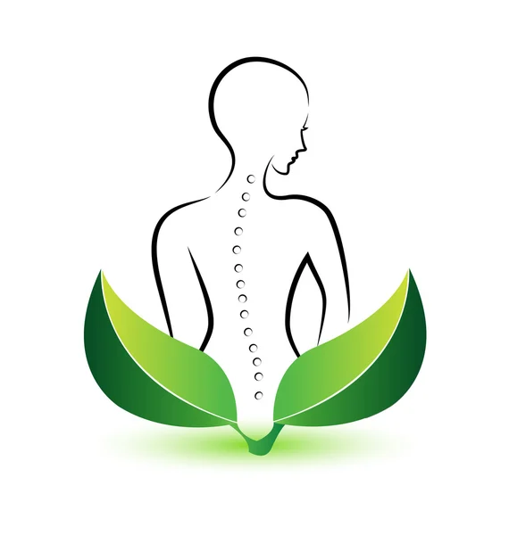 insan omurga logo vektör