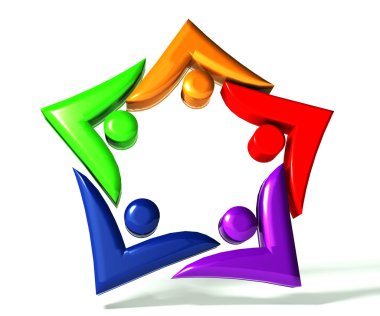 yıldız 3d logo çalışması swooshes