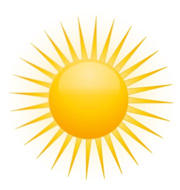 güneş sembolü logo vektör