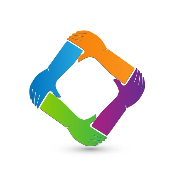 Hands logo — Stock Vector
