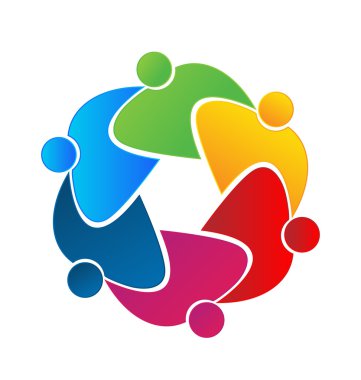 sendika logo çalışması Birliği insanlar kavramı