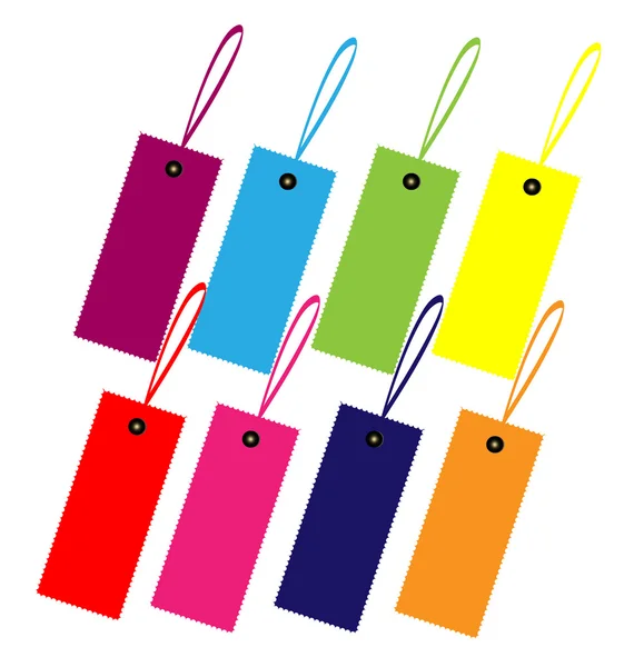 Illustrazione del design dell'etichetta guida a colori — Vettoriale Stock