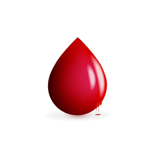 Blood Drop Donation Symbol Icon Vector Logo Graphic Illustration Image — Stock Vector