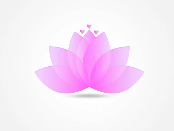 Logo Lotus Blume Symbol Vektor Bild Grafik Illustration Web Design — Stockvektor