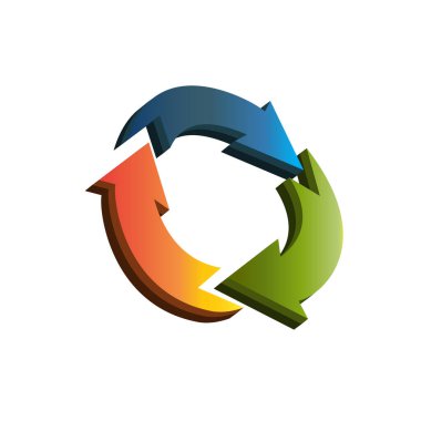 Grafik büyümesi istatistiksel büyüme logo simgesi 3B vektör simgesi