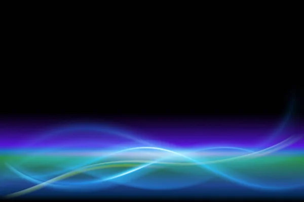 Spectrum Waves Aurora Borealis Bubbles Bokeh Vector Illustration Background Web — Stock Vector