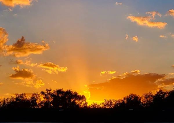 Sunset Summer Orlando Florida Taken Orange County Beautiful Background Image — 스톡 사진