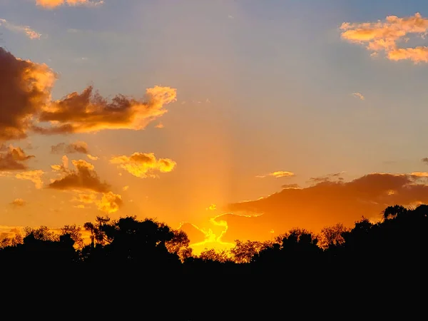 Sunset Summer Orlando Florida Taken Orange County Beautiful Background Image — Fotografia de Stock