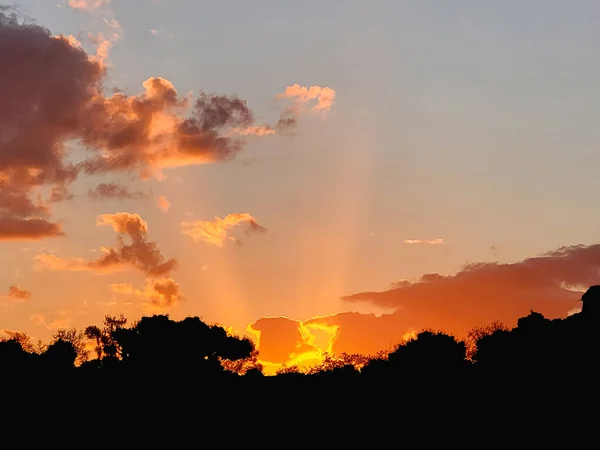 Sunset Summer Orlando Florida Taken Orange County Beautiful Background Image — Stock fotografie