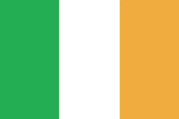 Bandiera verde e bianca arancione dell'Irlanda. — Foto Stock