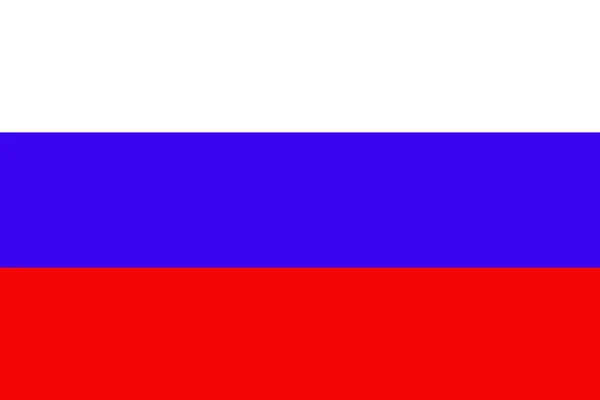 The white and blue red flag of Russia — стоковое фото