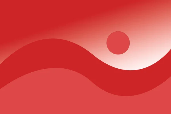 Waves in pink and red colour and circle — Stock Photo, Image