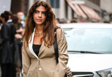 MILAN, Italy- September 24 2020: Georgia Tal on the street in Milan.