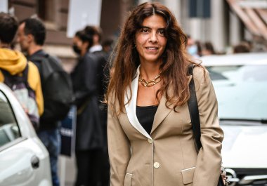 MILAN, Italy- September 24 2020: Georgia Tal on the street in Milan.